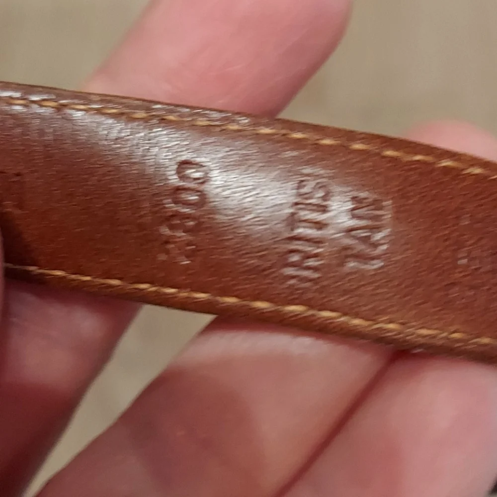 Coach British Tan Skinny Leather Belt #2800 - Picture 7 of 14